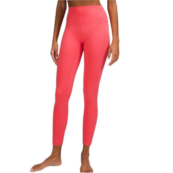 NWT Lululemon Align High Rise Pant 28” Leggings Sz 8 Pale Raspberry Pink / Coral